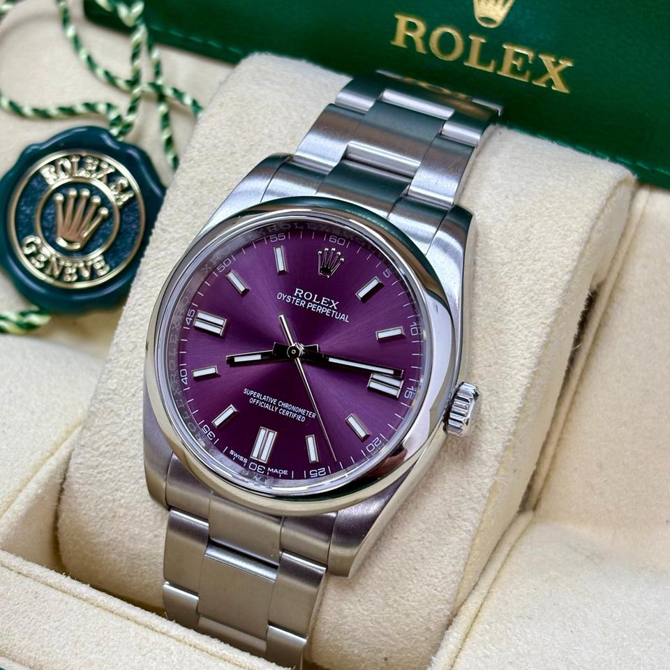 Rolex Oyster Perpetual 36 116000 Purple Grape Dial + Box
