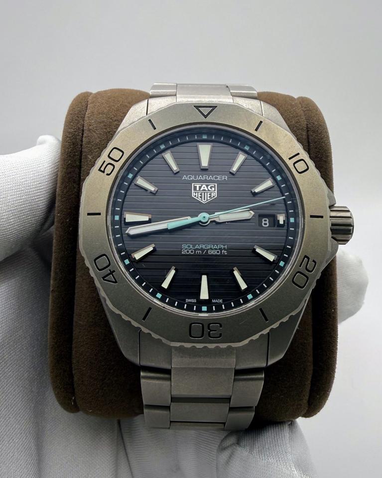 TAG Heuer Aquaracer Professional 200 Solargraph Mint | Nov2025 TAG Aquaracer Solargraph Titanium | Full Set