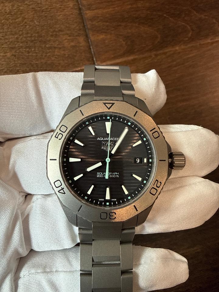 TAG Heuer Aquaracer Professional 200 Solargraph Mint | Nov2025 TAG Aquaracer Solargraph Titanium | Full Set — photo 18