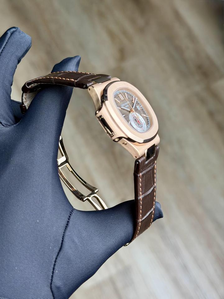 Patek Philippe Nautilus 40.5 Chronograph Black Preowned Watch&amp;Box 5980R-001 — photo 2