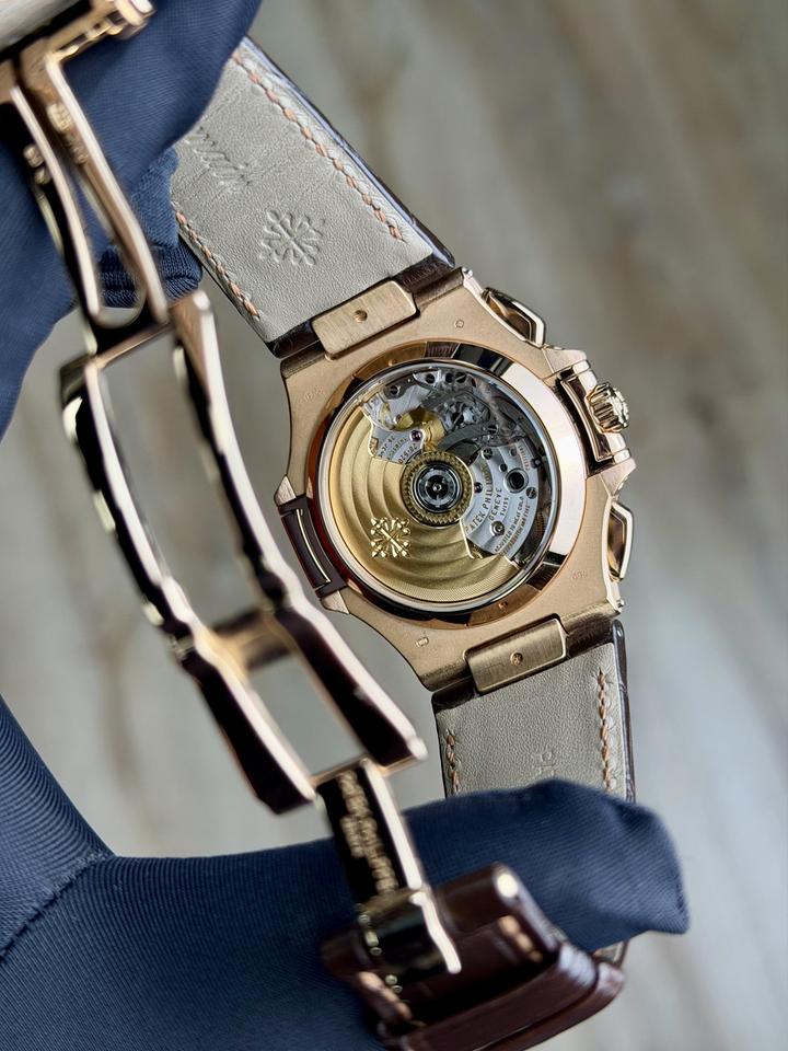 Patek Philippe Nautilus 40.5 Chronograph Black Preowned Watch&amp;Box 5980R-001 — photo 6