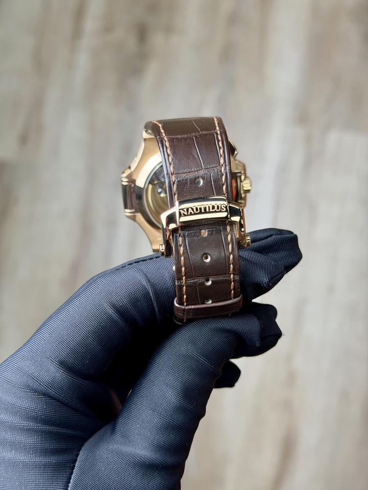 Patek Philippe Nautilus 40.5 Chronograph Black Preowned Watch&amp;Box 5980R-001 — photo 8