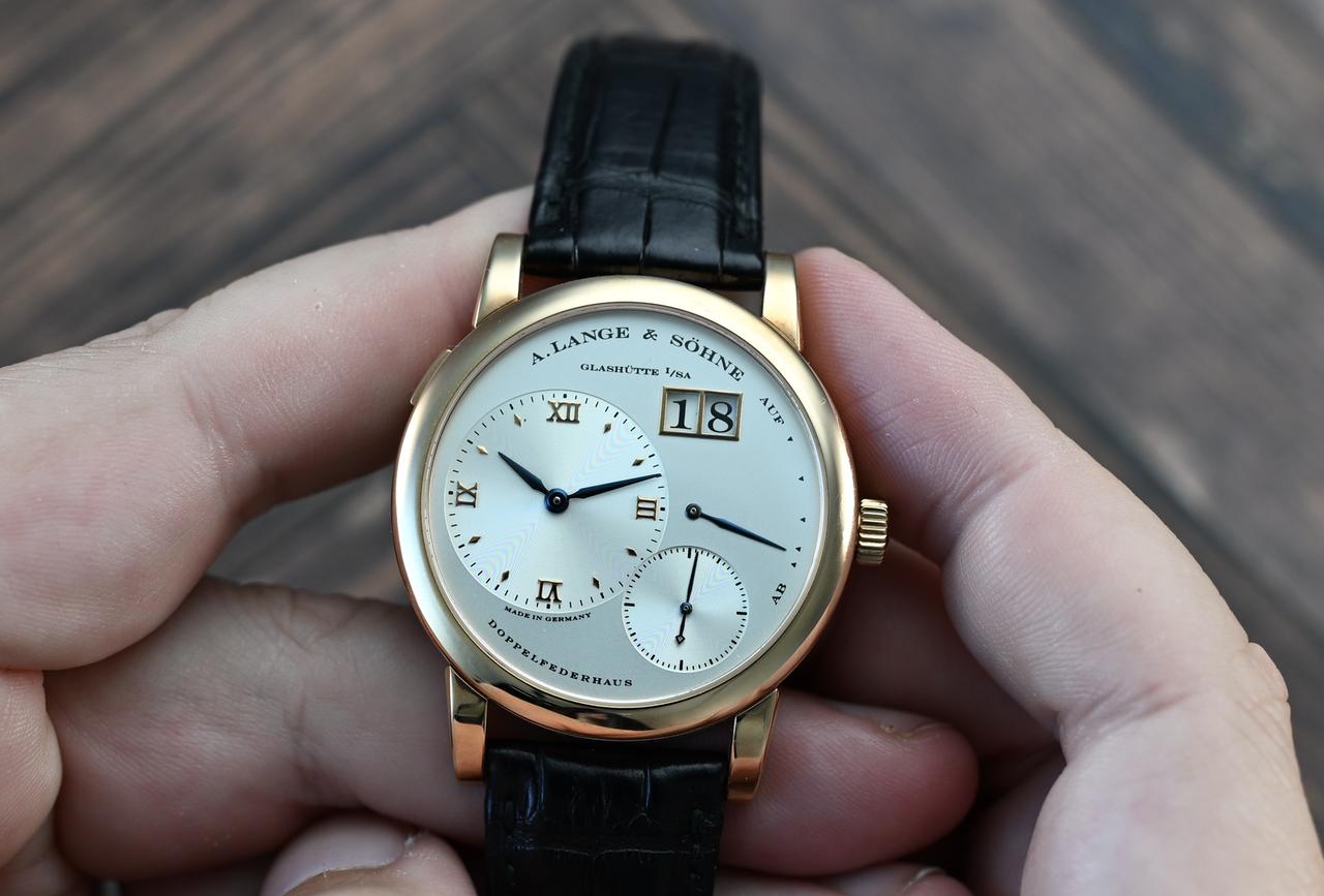 A. Lange &amp; Söhne Lange 1 Rare Example with Blue Hands — photo 4