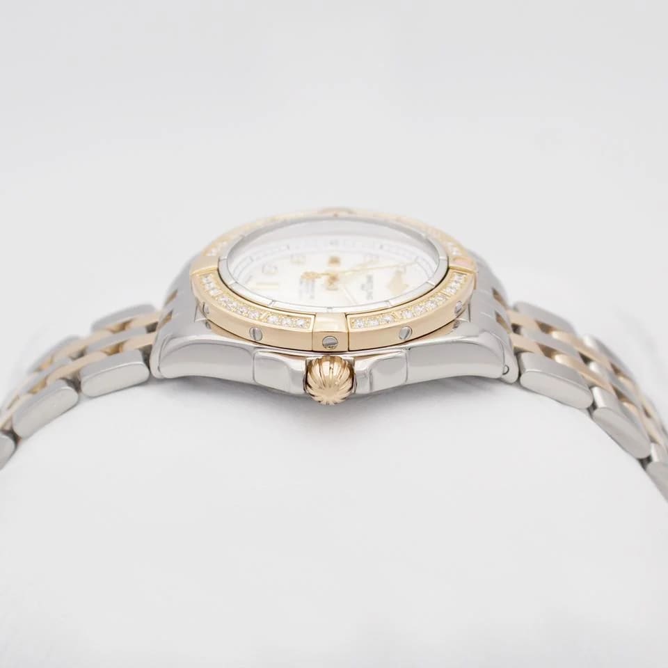 Breitling Galactic 32 C71356 32mm 18k Rose Gold/Steel Original Diamond Bezel MOP Dial .B — photo 4