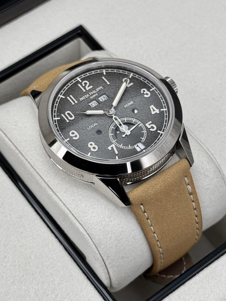 Patek Philippe Annual Calendar Travel Time NEW 2026 Annual Calendar Travel Time Compilations 42mm 5326G White Gold Grey Dial — photo 6