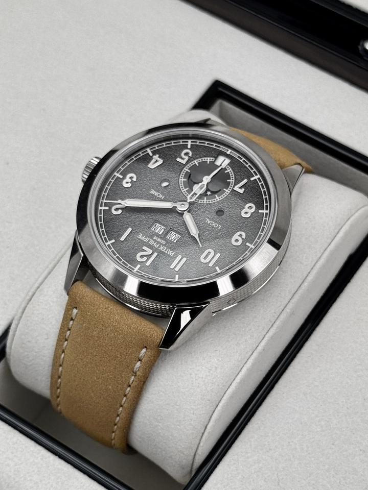 Patek Philippe Annual Calendar Travel Time NEW 2026 Annual Calendar Travel Time Compilations 42mm 5326G White Gold Grey Dial — photo 7