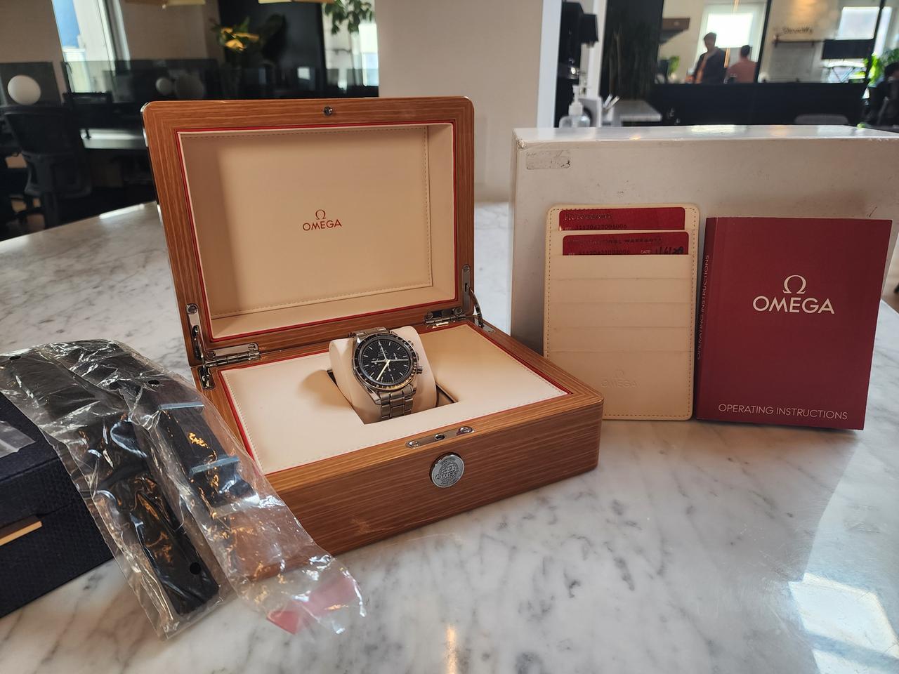 Omega Speedmaster Professional Moonwatch Complete Sapphire Sandwich MSRP $6,350 — photo 17