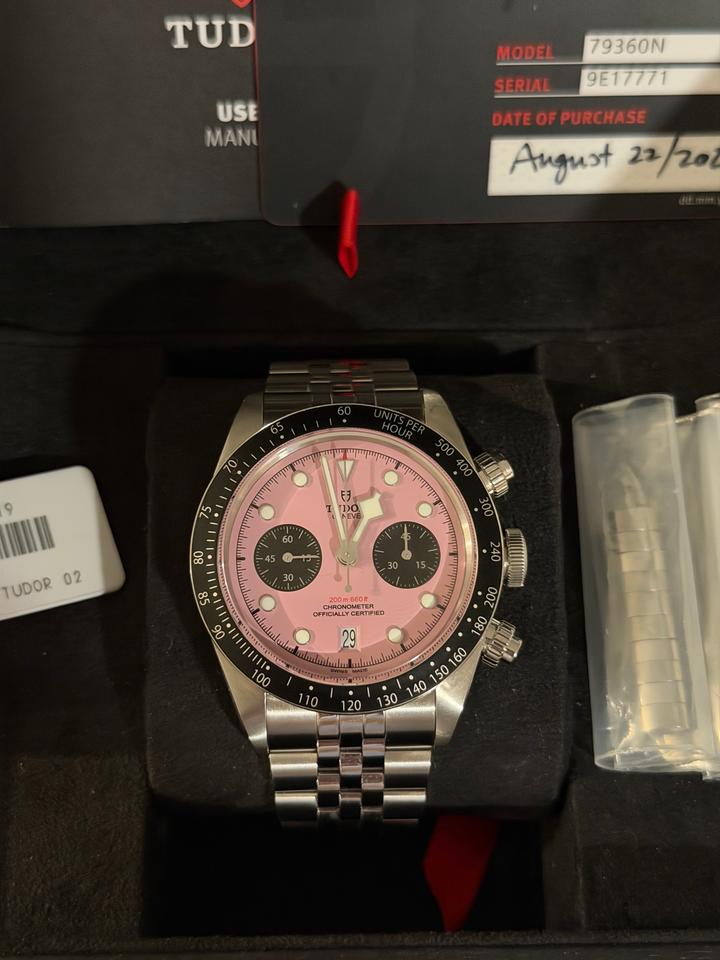 Tudor Black Bay Chrono Pink 2024 Pink Dial. Full Set. Exellent Condition — photo 11