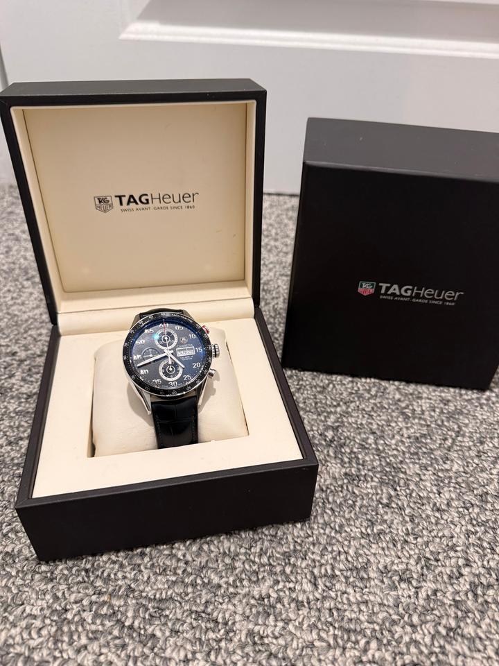 TAG Heuer Carrera Calibre 16 Includes original boxes original leather strap