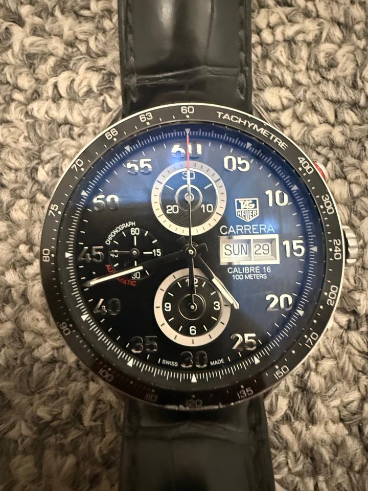 TAG Heuer Carrera Calibre 16 Includes original boxes original leather strap — photo 3