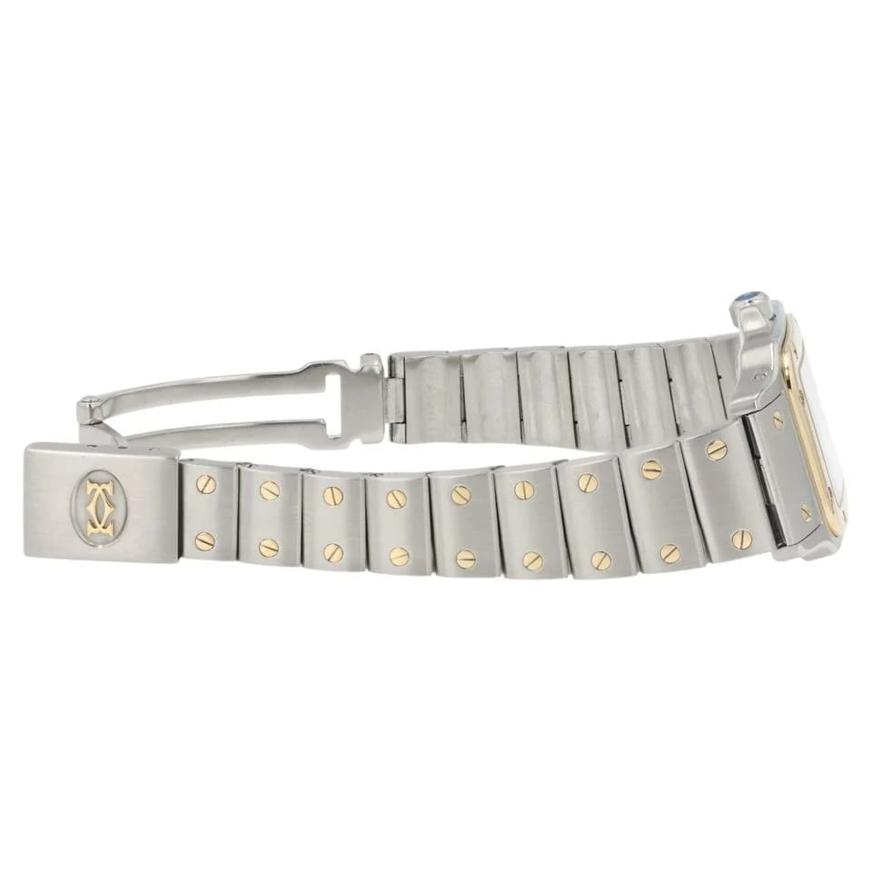 Cartier Santos Galbée Gold Dial Steel And Gold 24mm Quartz Women's Watch 1567 — photo 9
