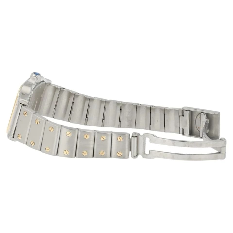 Cartier Santos Galbée Gold Dial Steel And Gold 24mm Quartz Women's Watch 1567 — photo 10
