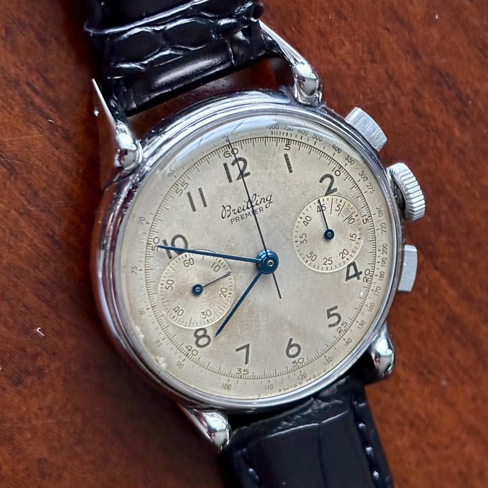Breitling Chronograph 1940’s Breitling Ref 797 - Super Rare Spider Lugs! — photo 7