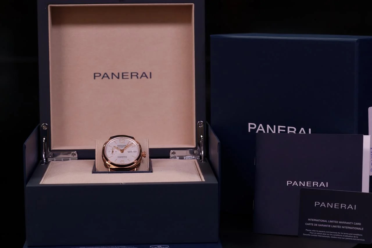 Panerai Radiomir Perpetual Calendar USA Ready to Ship Calendario Perpetuo Goldtech Rare Full Set — photo 2