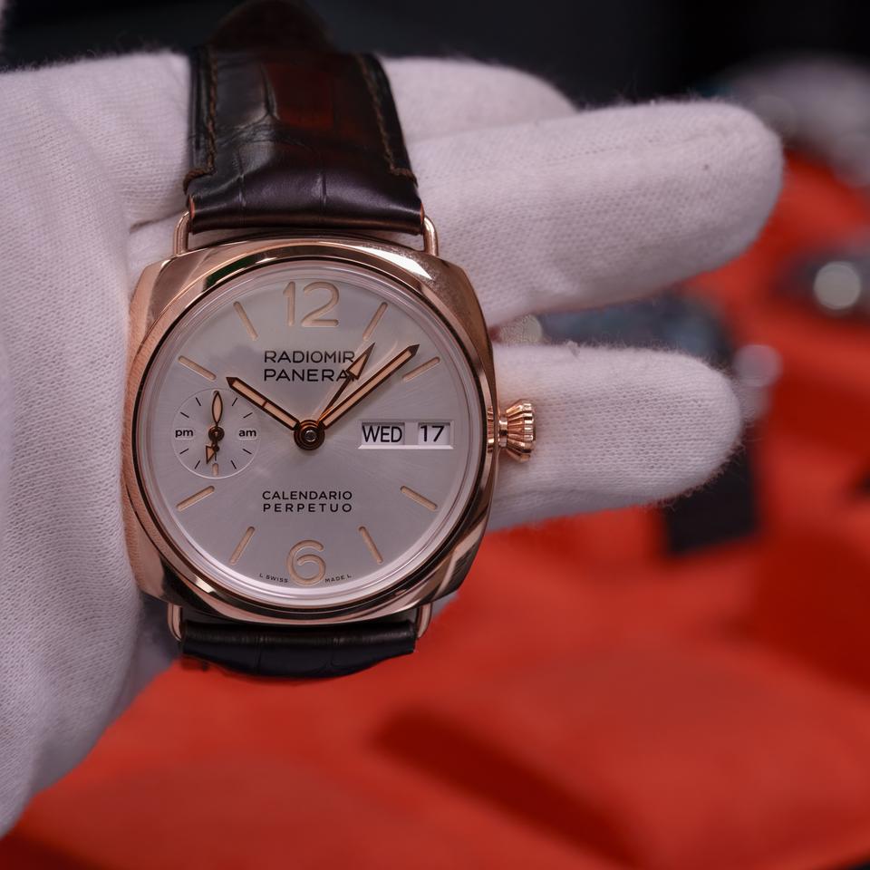 Panerai Radiomir Perpetual Calendar USA Ready to Ship Calendario Perpetuo Goldtech Rare Full Set — photo 7