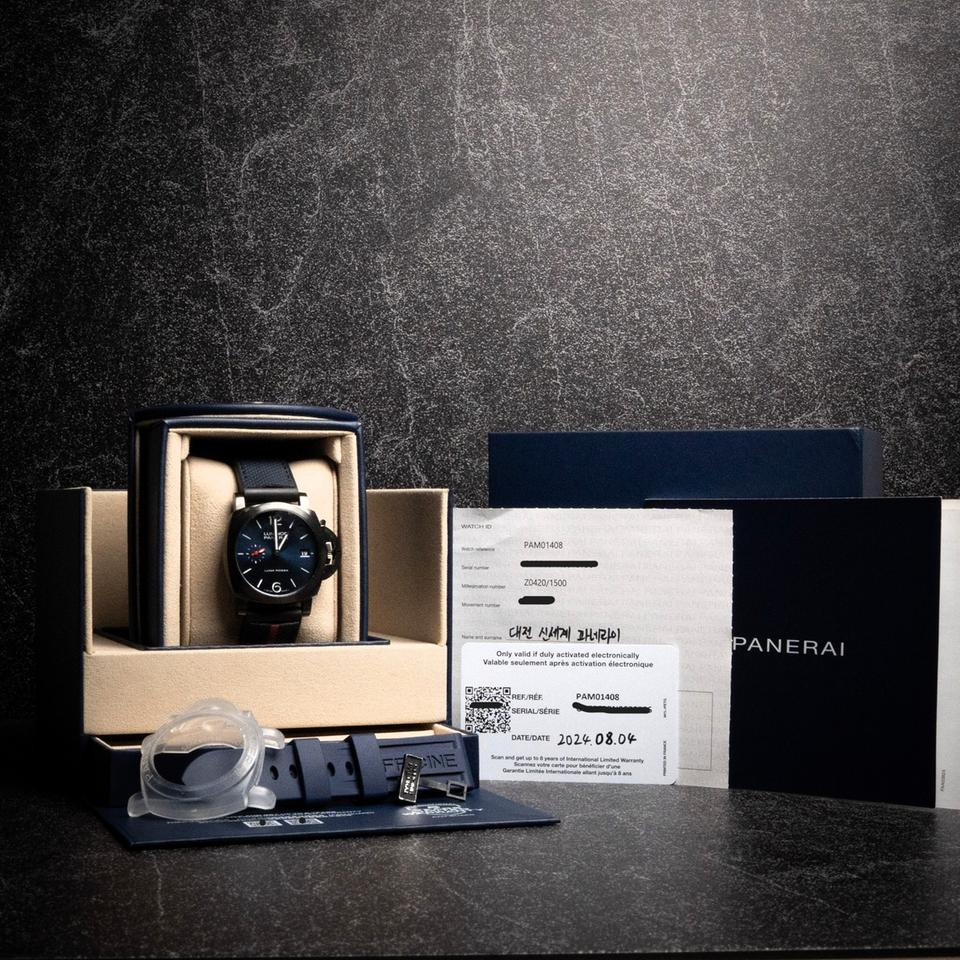 Panerai Luminor Luna Rossa Dlc Luna Rossa Pam01408 Luminor Quaranta 40mm 2024 Extended Warranty 2 Straps LNIB - Ready to Ship — photo 3