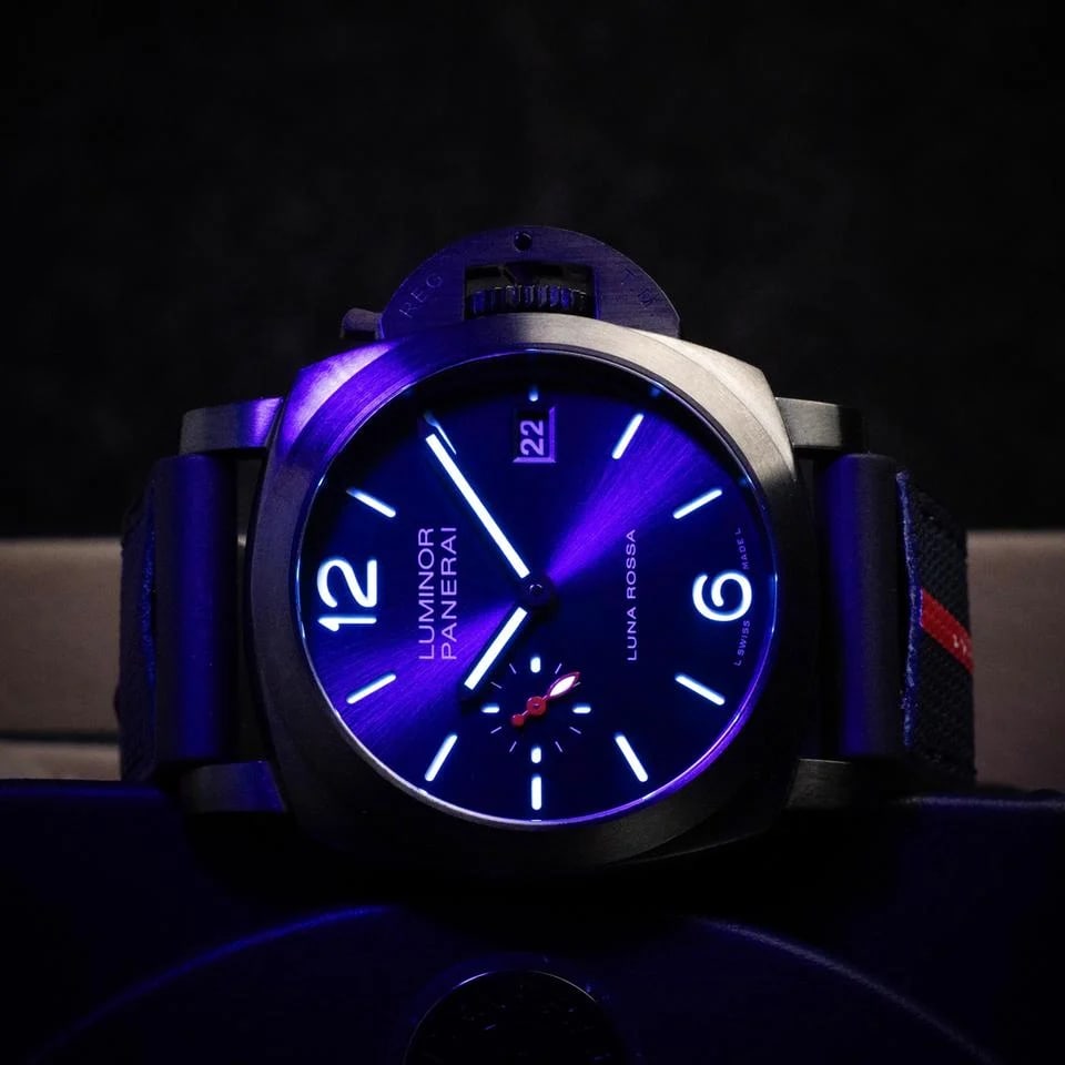 Panerai Luminor Luna Rossa Dlc Luna Rossa Pam01408 Luminor Quaranta 40mm 2024 Extended Warranty 2 Straps LNIB - Ready to Ship — photo 7
