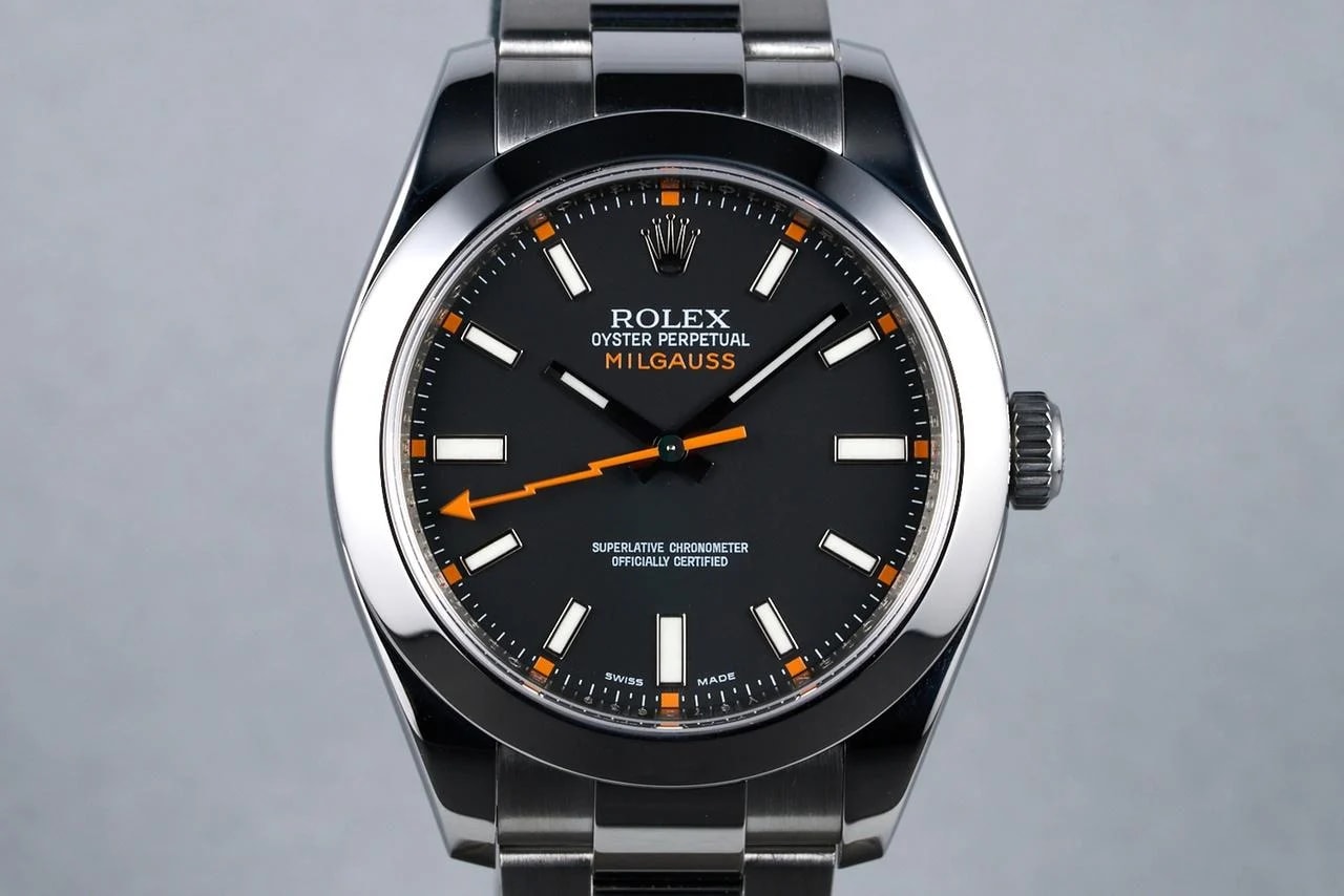 Rolex Milgauss Ref: 116400 Black Dial with Papers