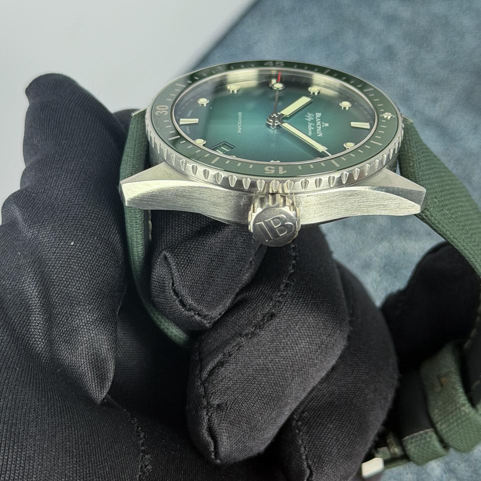 Blancpain Fifty Fathoms Bathyscaphe Green Fifty Fathoms Bathyscaphe Limited Edition Special Color Full Set — photo 11
