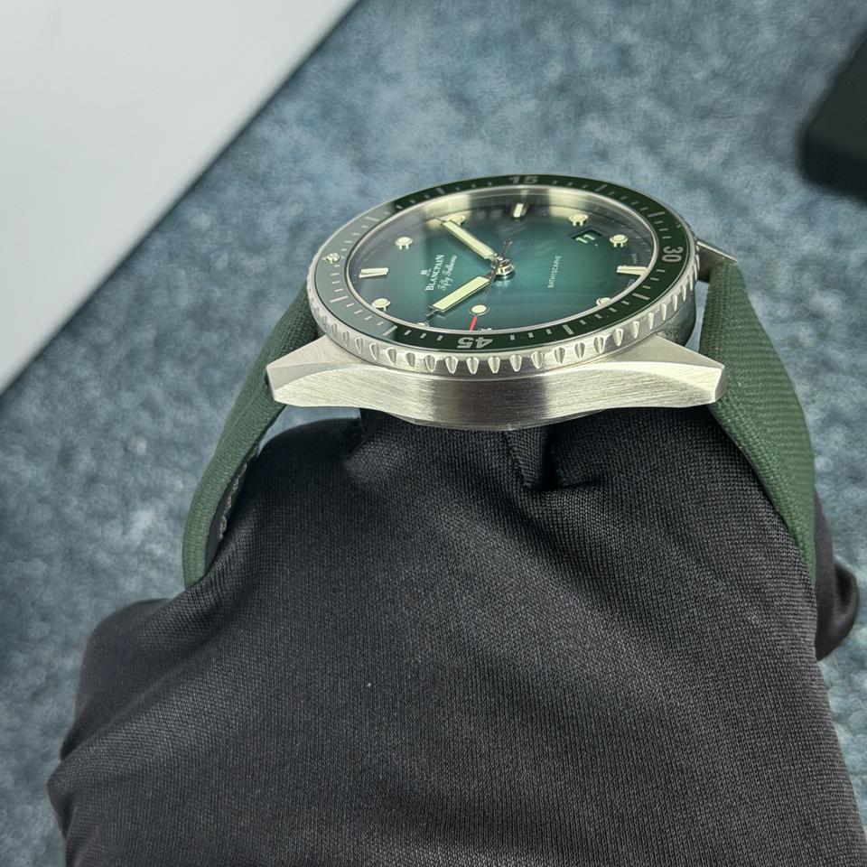 Blancpain Fifty Fathoms Bathyscaphe Green Fifty Fathoms Bathyscaphe Limited Edition Special Color Full Set — photo 12