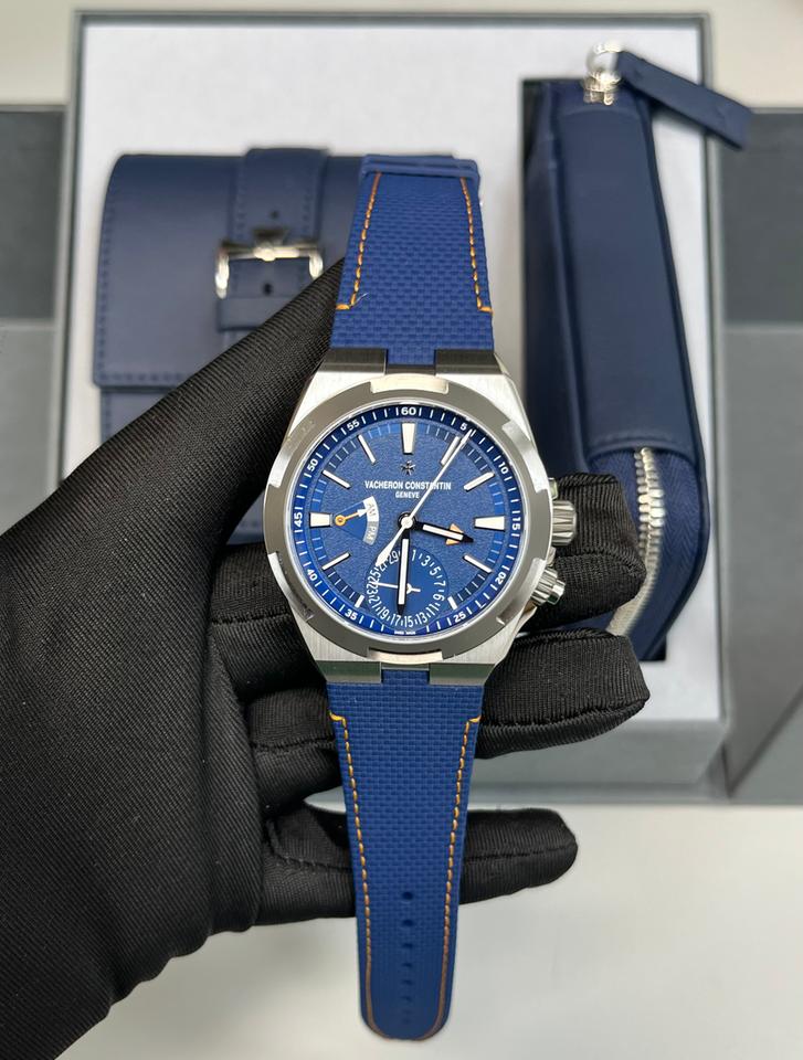 Vacheron Constantin Overseas Dual Time Cardinal Points 41mm Titanium Blue Dial Full Set new Release — photo 5