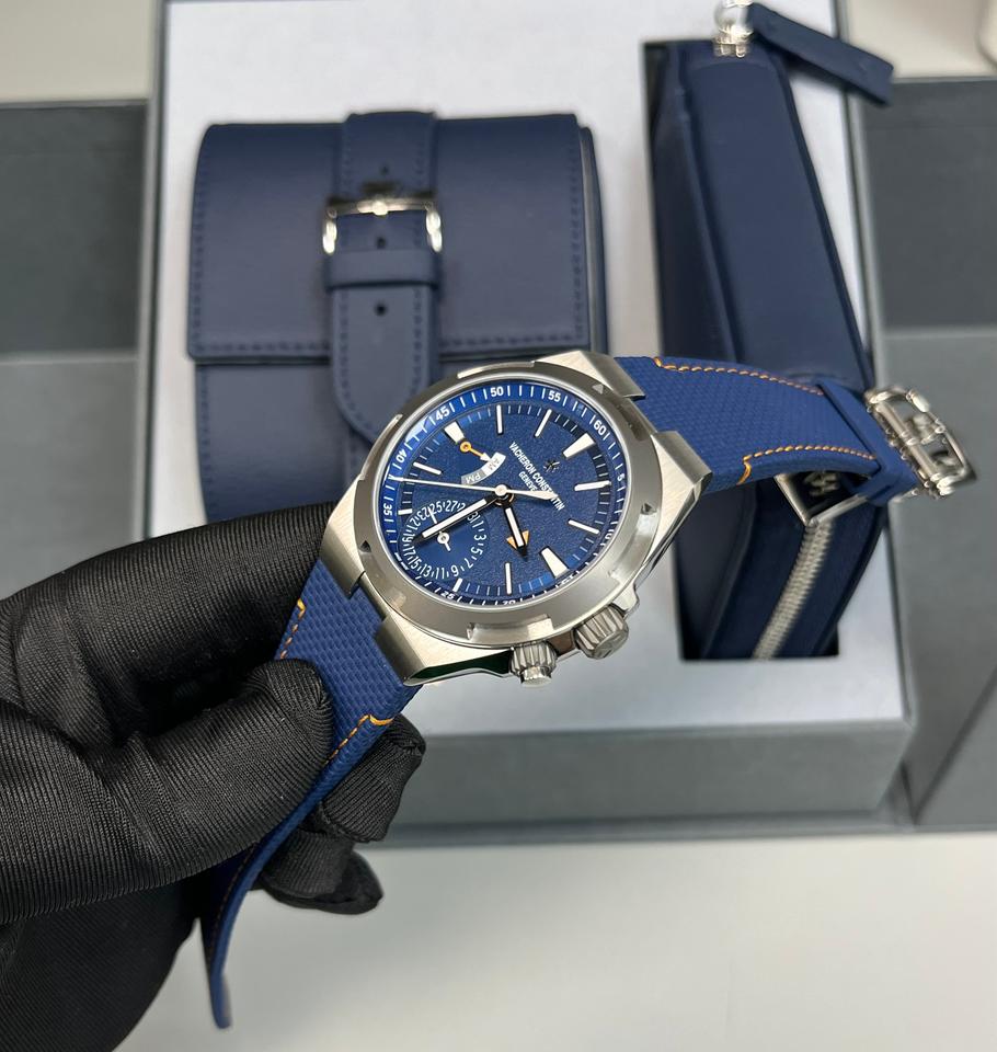 Vacheron Constantin Overseas Dual Time Cardinal Points 41mm Titanium Blue Dial Full Set new Release — photo 8