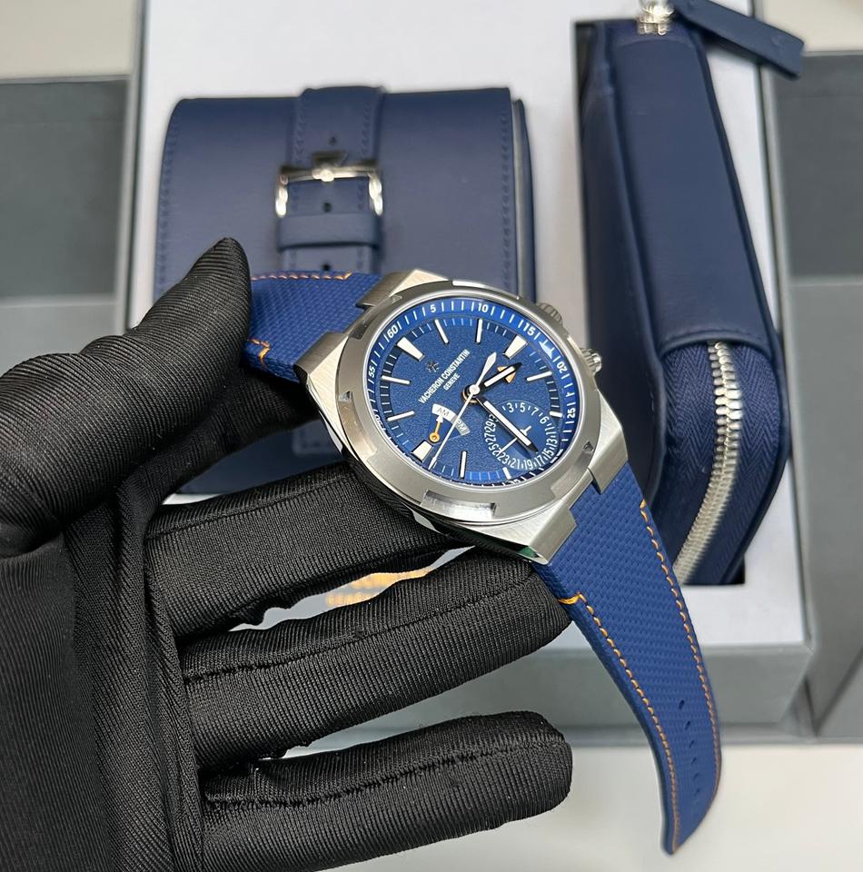 Vacheron Constantin Overseas Dual Time Cardinal Points 41mm Titanium Blue Dial Full Set new Release — photo 9