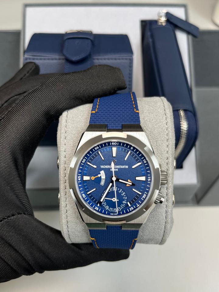 Vacheron Constantin Overseas Dual Time Cardinal Points 41mm Titanium Blue Dial Full Set new Release — photo 14