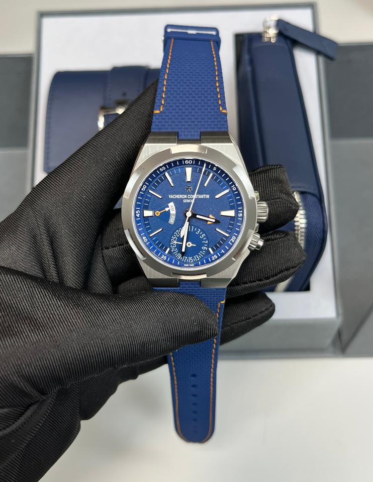 Vacheron Constantin Overseas Dual Time Cardinal Points 41mm Titanium Blue Dial Full Set new Release — photo 15