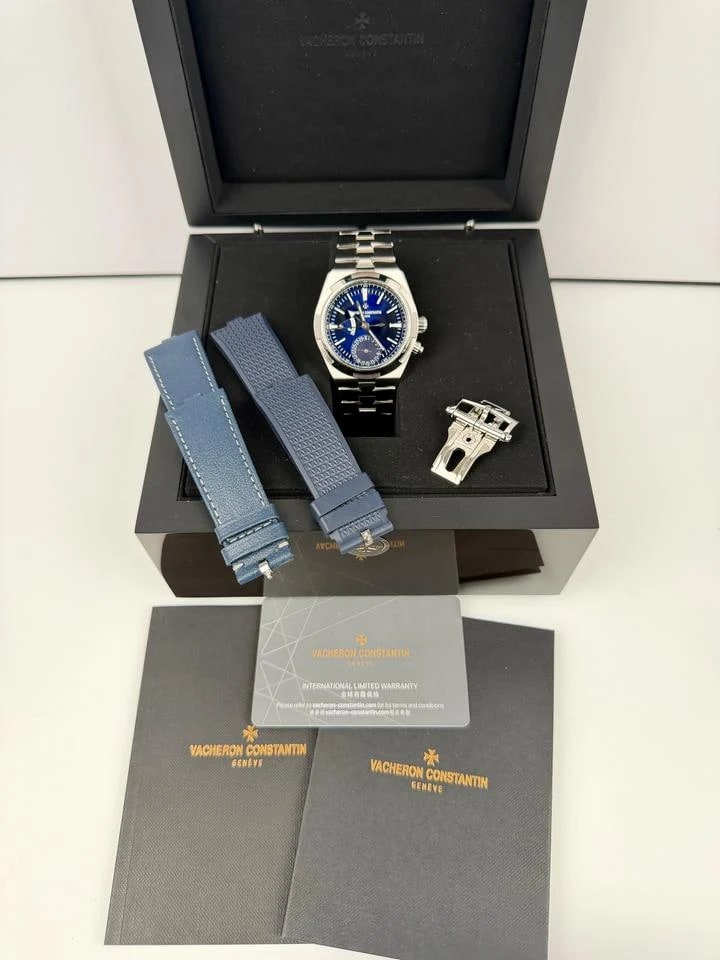 Vacheron Constantin Overseas Dual Time 41mm Blue Steel Complete Set IN STOCK — photo 13