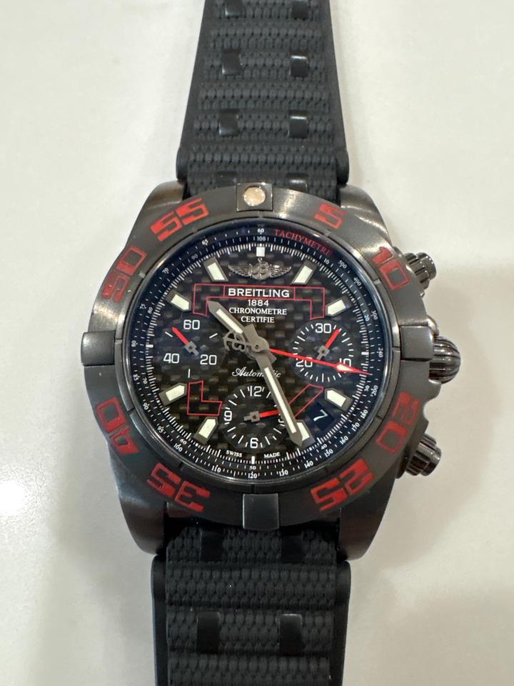 Breitling Chronomat 41 Raven Black Limited Edition 242/300 | Full Set | B01 | Blacksteel