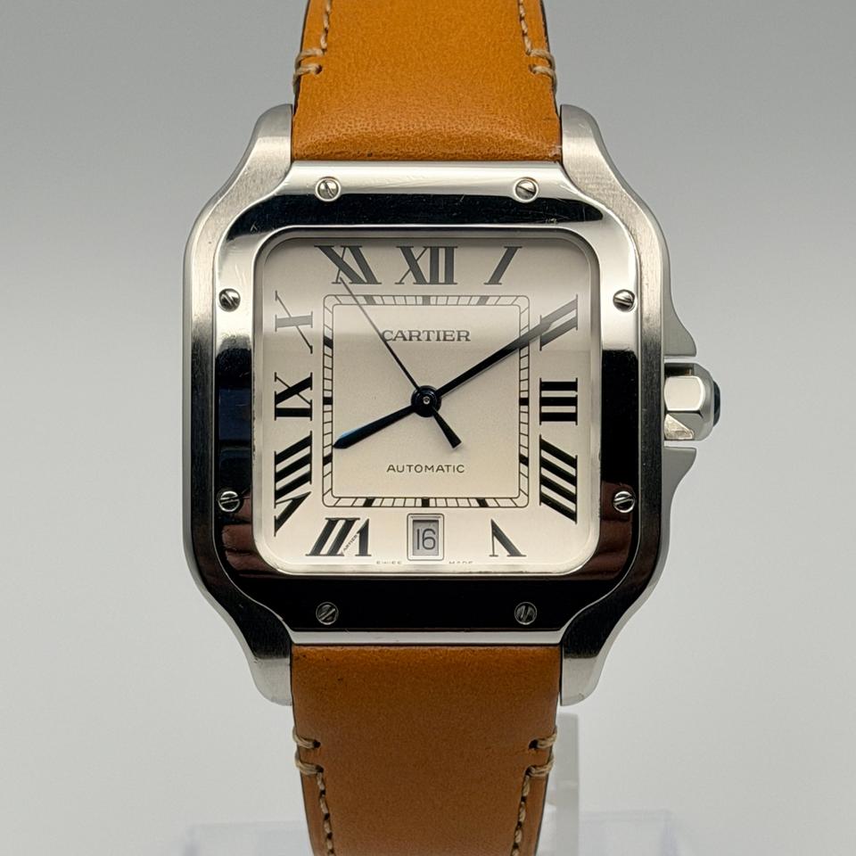 Cartier Santos De Cartier Large WSSA0018 | Full Set Extra OEM Strap | Delugs Strap | Very Good Condition — photo 2