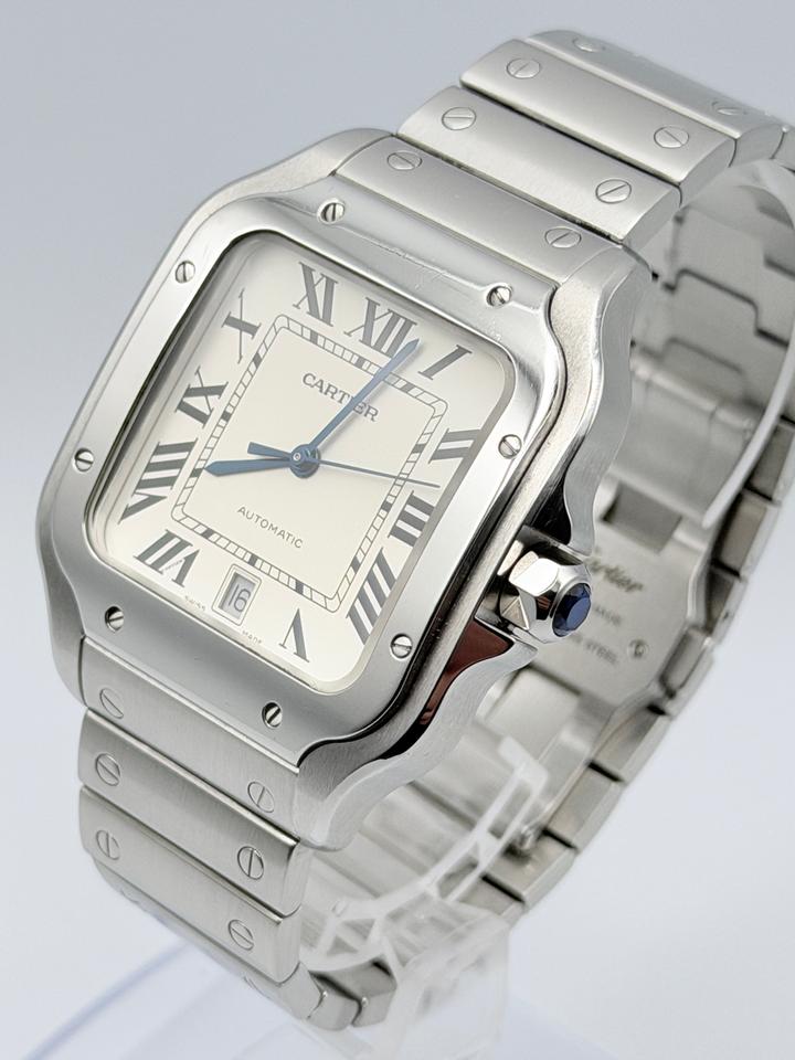 Cartier Santos De Cartier Large WSSA0018 | Full Set Extra OEM Strap | Delugs Strap | Very Good Condition — photo 9