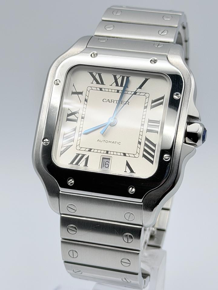 Cartier Santos De Cartier Large WSSA0018 | Full Set Extra OEM Strap | Delugs Strap | Very Good Condition — photo 11
