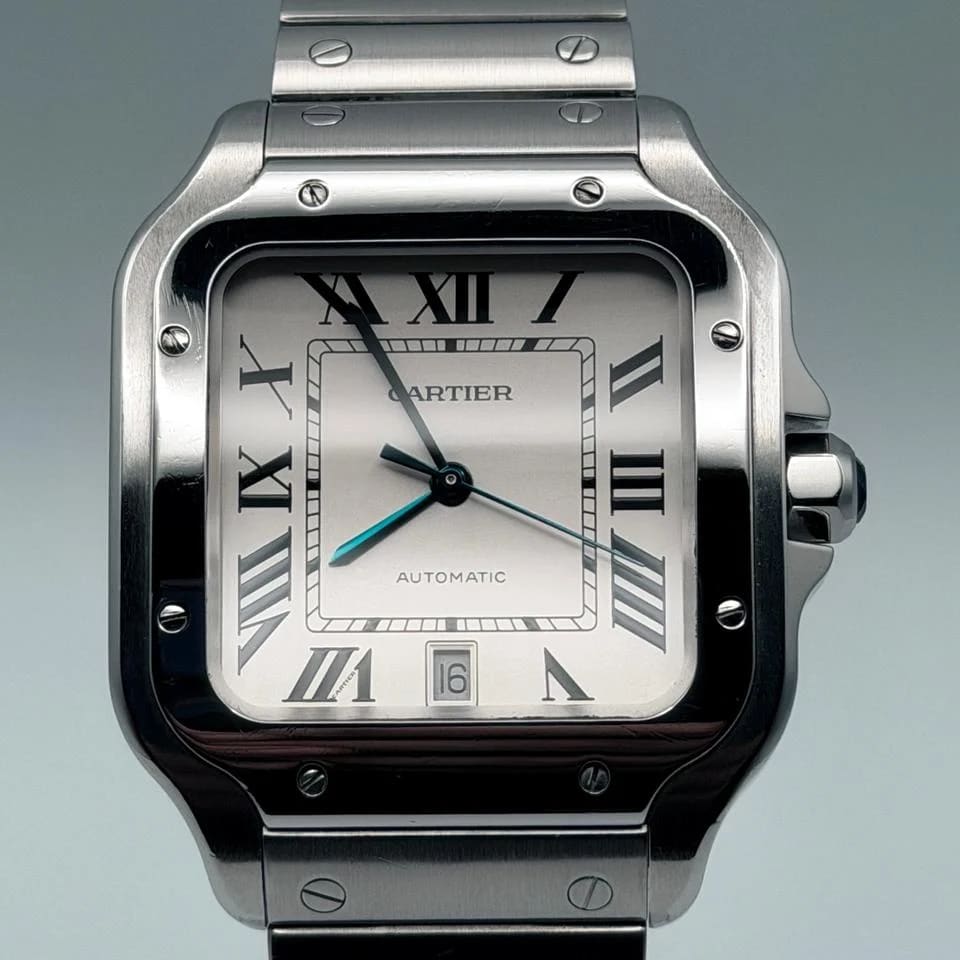Cartier Santos De Cartier Large WSSA0018 | Full Set Extra OEM Strap | Delugs Strap | Very Good Condition — photo 13