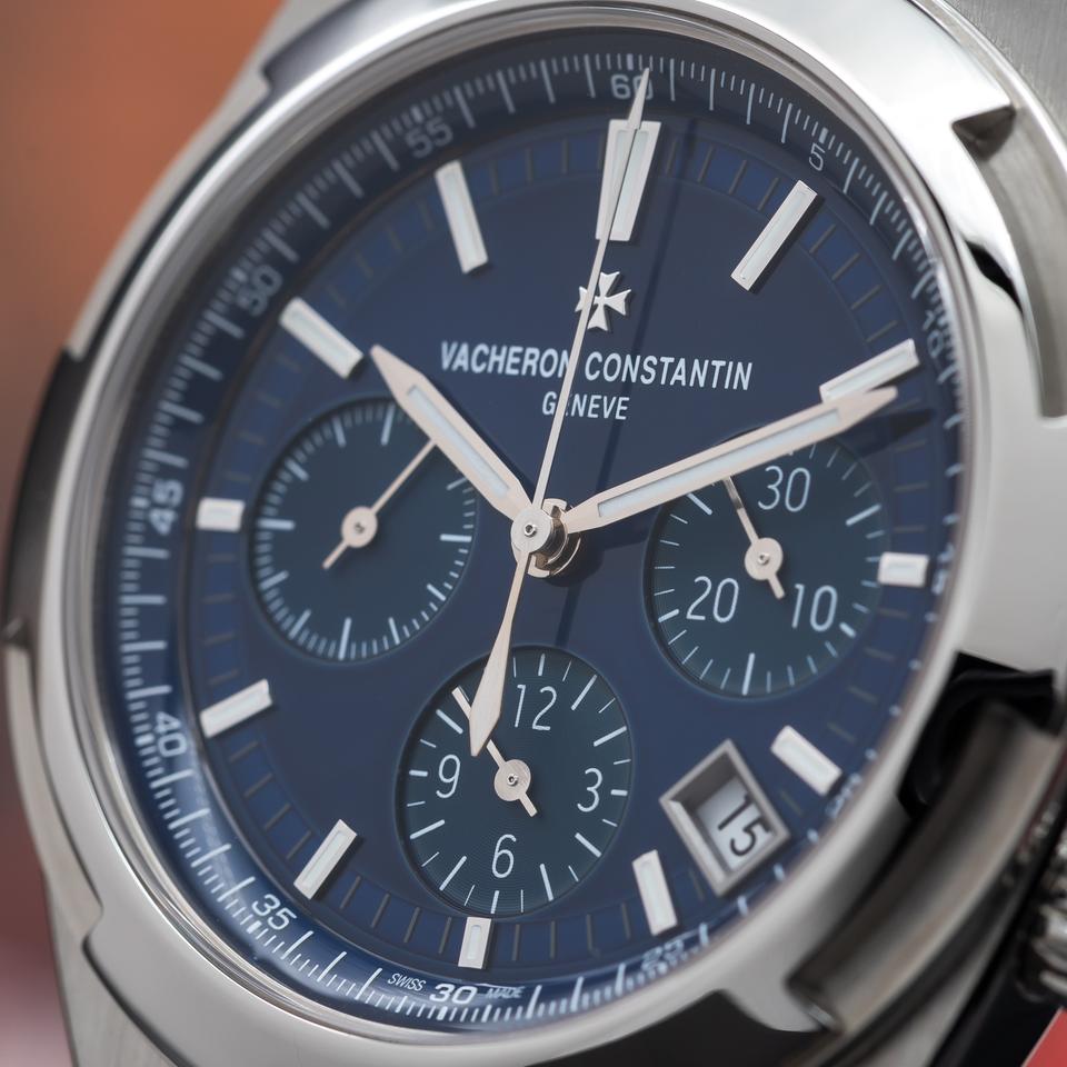 Vacheron Constantin Overseas Chronograph Blue Dial IN STOCK Full Set 2 Straps — photo 2