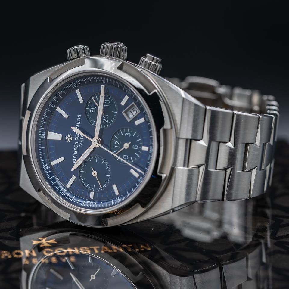 Vacheron Constantin Overseas Chronograph Blue Dial IN STOCK Full Set 2 Straps — photo 7