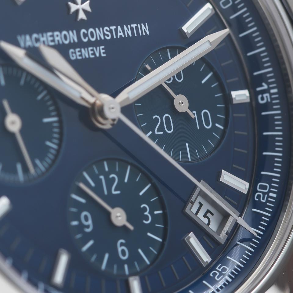 Vacheron Constantin Overseas Chronograph Blue Dial IN STOCK Full Set 2 Straps — photo 9