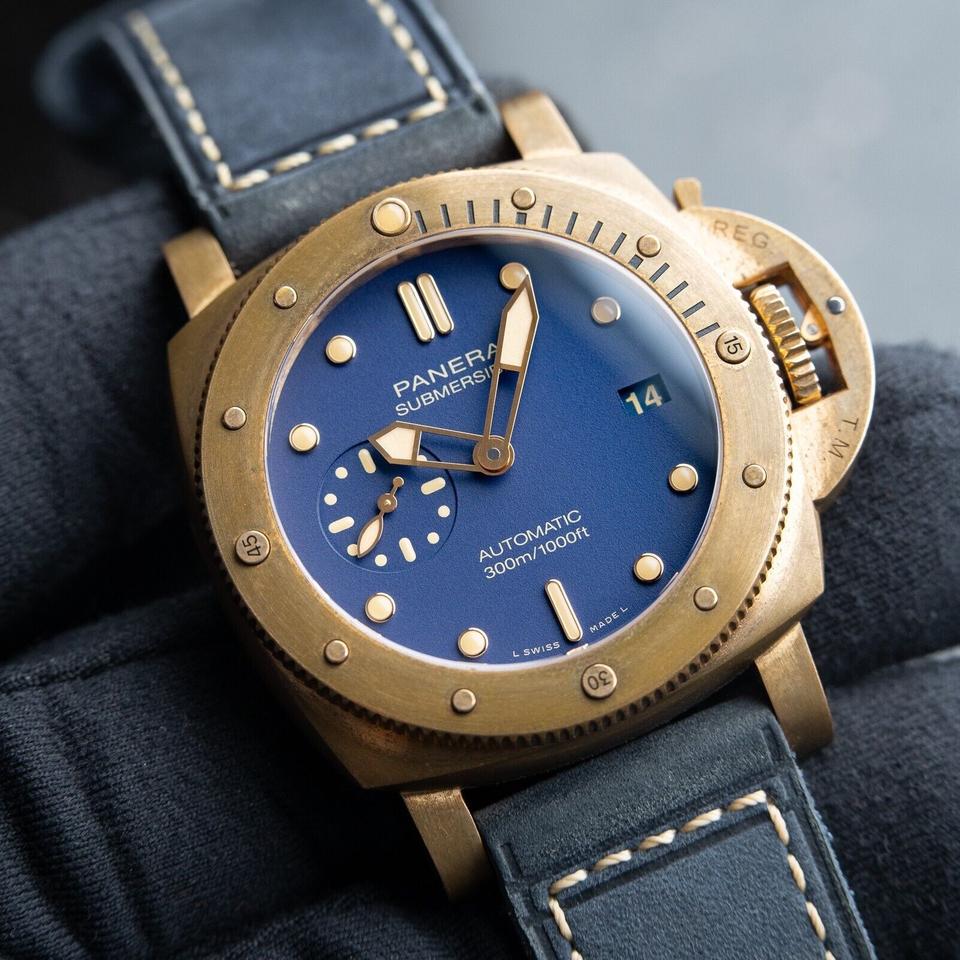 Panerai Submersible Bronzo Blu Abisso PAM01074 FULL SET