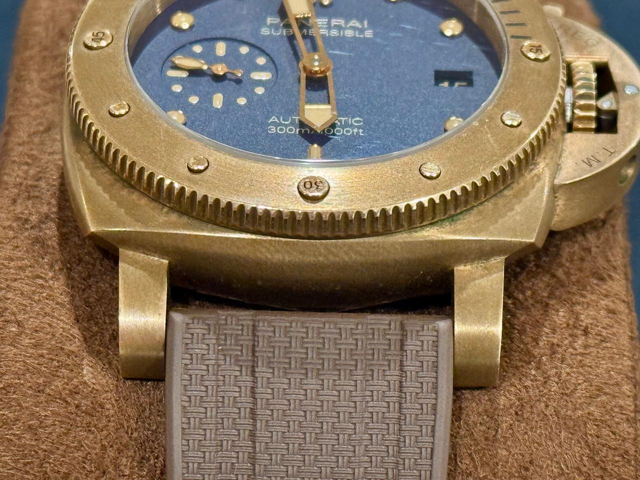 Panerai Submersible Bronzo Blu Abisso PAM01074 FULL SET — photo 3
