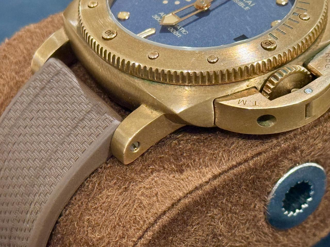 Panerai Submersible Bronzo Blu Abisso PAM01074 FULL SET — photo 4