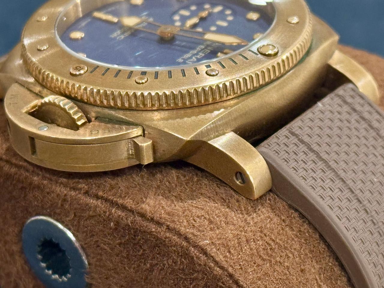 Panerai Submersible Bronzo Blu Abisso PAM01074 FULL SET — photo 6
