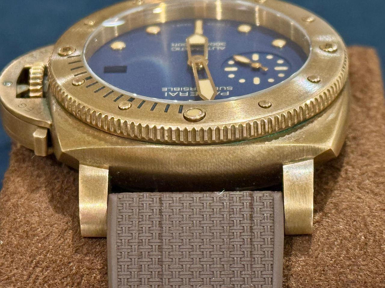 Panerai Submersible Bronzo Blu Abisso PAM01074 FULL SET — photo 7