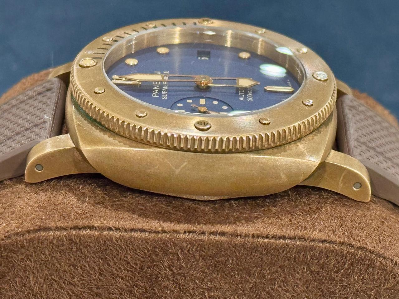 Panerai Submersible Bronzo Blu Abisso PAM01074 FULL SET — photo 9