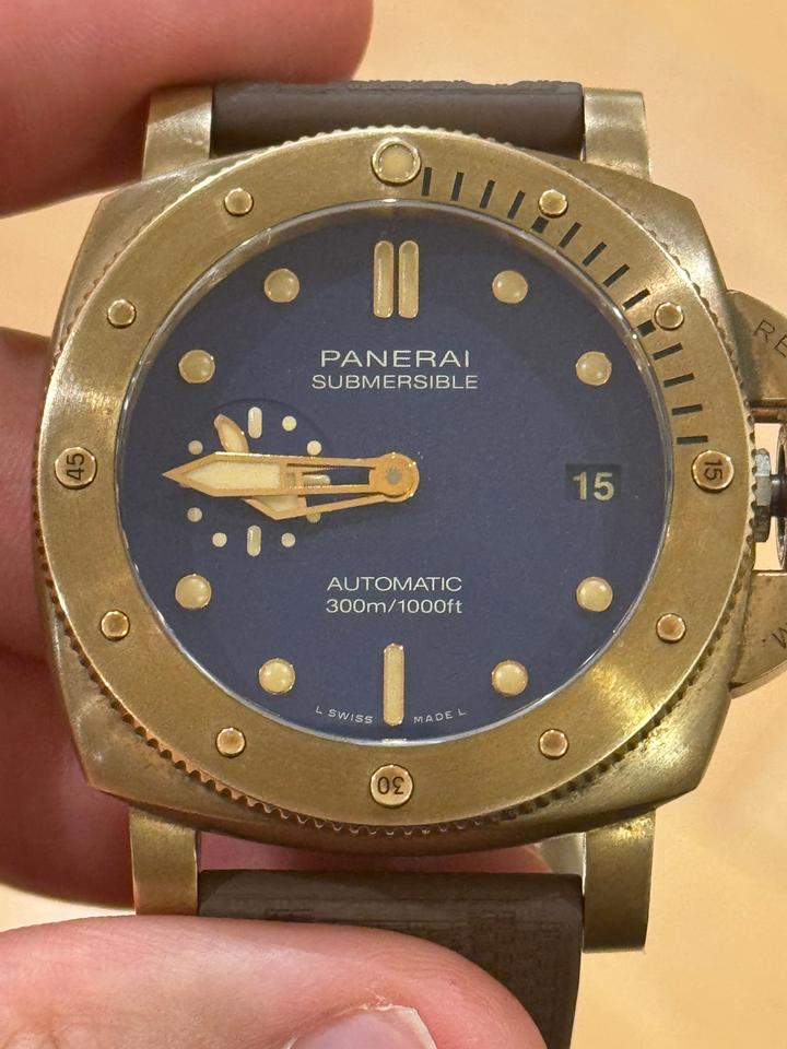 Panerai Submersible Bronzo Blu Abisso PAM01074 FULL SET — photo 18