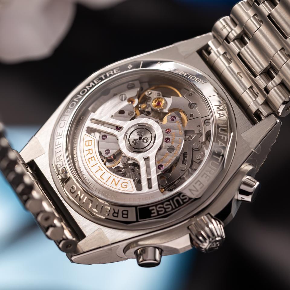 Breitling Chronomat 42 2026 Breitling Chronomat B01 42 Chronograph Silver Dial Men's AB0158101A1A1 NEW and UNWORN — photo 15