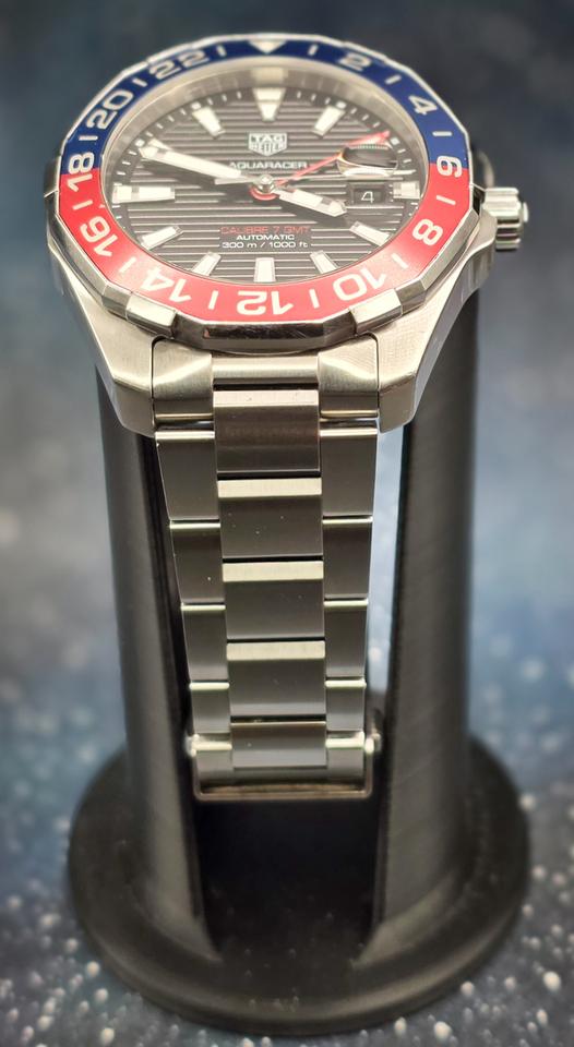 TAG Heuer Aquaracer 300M WAY201F Cailbre 7 GMT "Pepsi" Blue/Red Bezel 43mm Great — photo 11