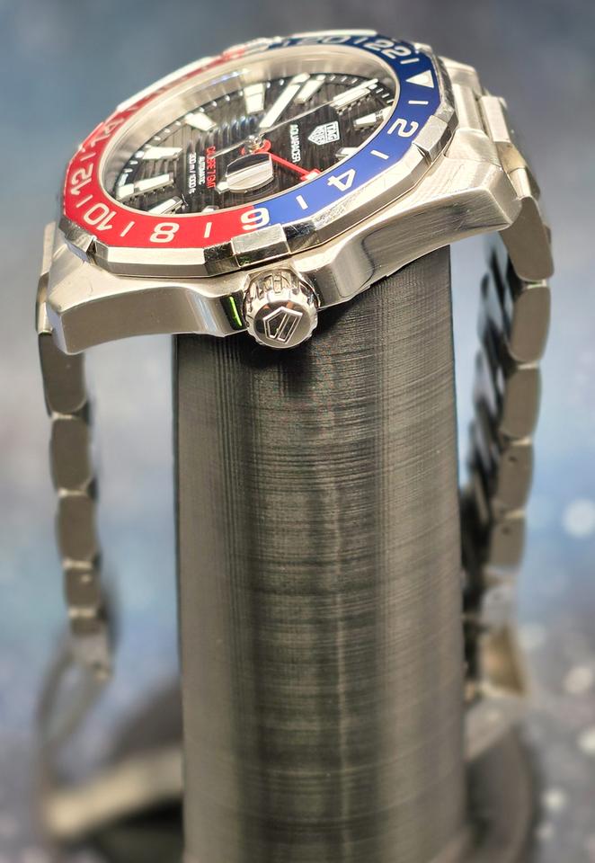 TAG Heuer Aquaracer 300M WAY201F Cailbre 7 GMT "Pepsi" Blue/Red Bezel 43mm Great — photo 13
