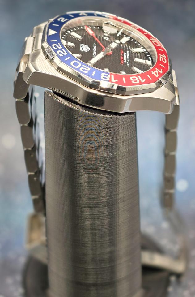 TAG Heuer Aquaracer 300M WAY201F Cailbre 7 GMT "Pepsi" Blue/Red Bezel 43mm Great — photo 14