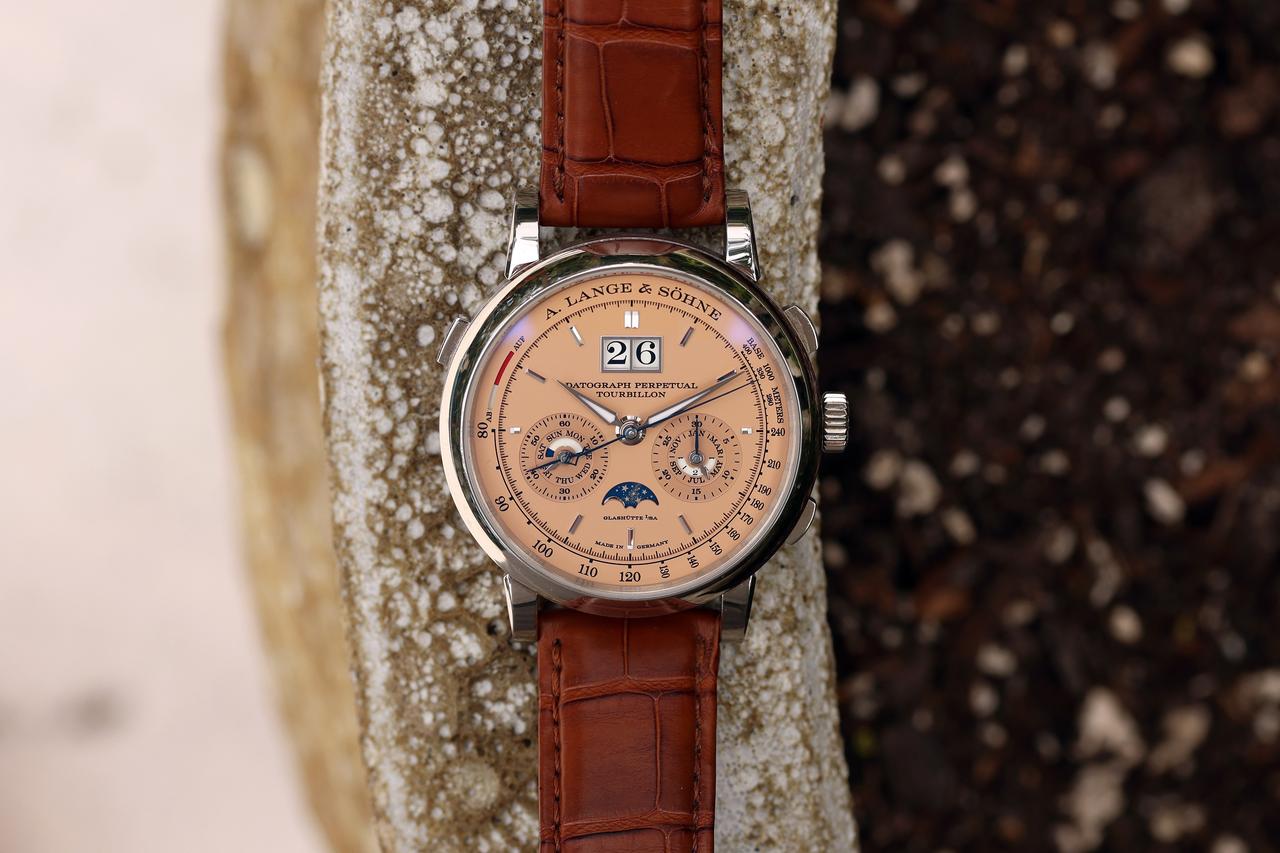 A. Lange &amp; Söhne Datograph Perpetual Tourbillon ref. 740.056FE “Salmon Dial” — photo 12